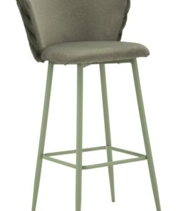 SGABELLO BAR ALASKA -B- VERDE SET 2 PZ CM 55X58X106 (ALTEZZA SEDUTA CM 77)