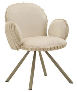 SEDIA STOCCOLMA -B-CREMA SET 2 PZ CM 64X68X83 (ALTEZZA SEDUTA CM 45)