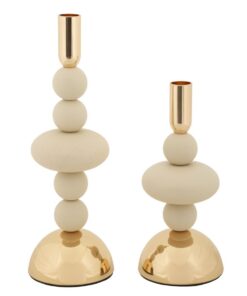 P/CAND GALAXY CREMA SET 2 PZ CM  10X22-10X30