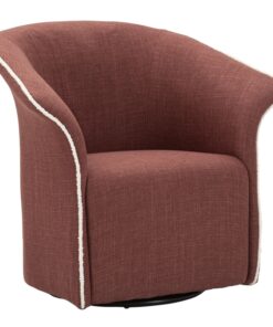 POLTRONA GIREVOLE SIENA BORDEAUX CM 83,5X66X80 (SEDUTA ALTEZZA CM 42)