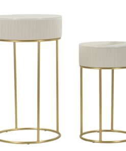 TAVOLINETTI ALTI WEDDING ROTONDI SET 2 PZ CM  50X90-40X70