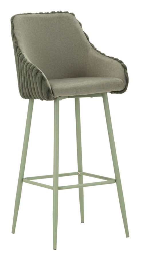 SGABELLO BAR ALASKA -A- VERDE SET 2 PZ CM 52X46X111 (ALTEZZA SEDUTA CM 78)