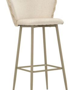 SGABELLO BAR ALASKA -B- CREMA SET 2 PZ CM 55X58X106 (ALTEZZA SEDUTA CM 77)