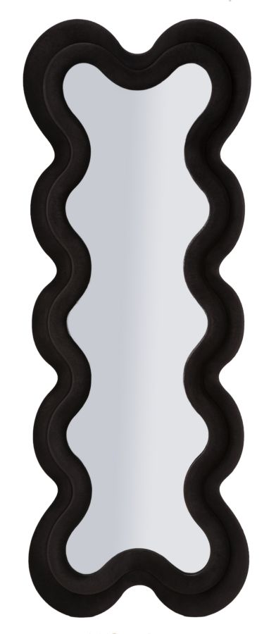 SPECCHIO DA MURO MONICA NERO CM 58X4X160 (MISURA SPECCHIO CM 39X124)