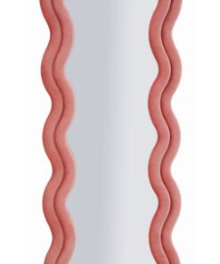 SPECCHIO DA MURO EMILY VELLUTO ROSA CM 60X6X160 (MISURA SPECCHIO CM 42X144)