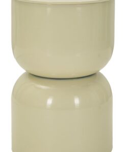 TAVOLINETTO IN METALLO OYI CREMA CM  31X46