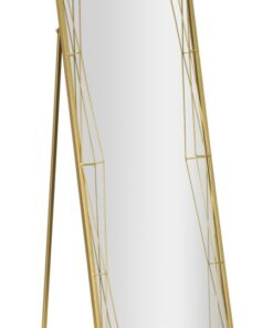 SPECCHIO DA TERRA GOLD CM 46X2-57X153 (MISURA SPECCHIO CM 43X150)