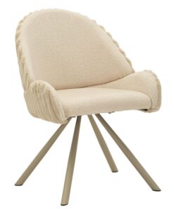 SEDIA STOCCOLMA -A-CREMA SET 2 PZ CM 58X53X85
