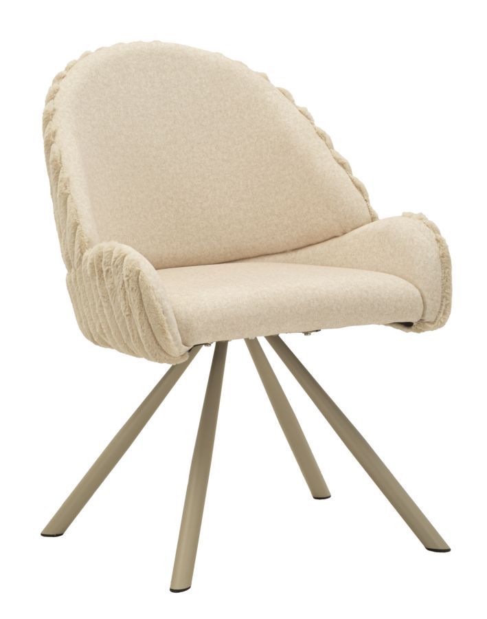 SEDIA STOCCOLMA -A-CREMA SET 2 PZ CM 58X53X85