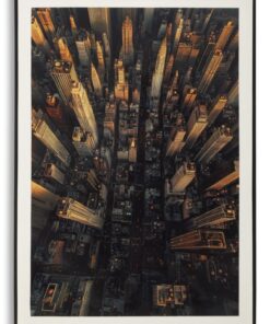 STAMPA SU TELA LACCATA NEW YORK C/CORNICE -A- CM 72X4X102