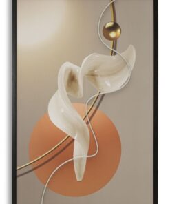STAMPA C/LED SU TELA ABSTRACT -A- CM 80X4X120
