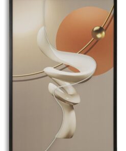 STAMPA C/LED SU TELA ABSTRACT -B- CM 80X4X120