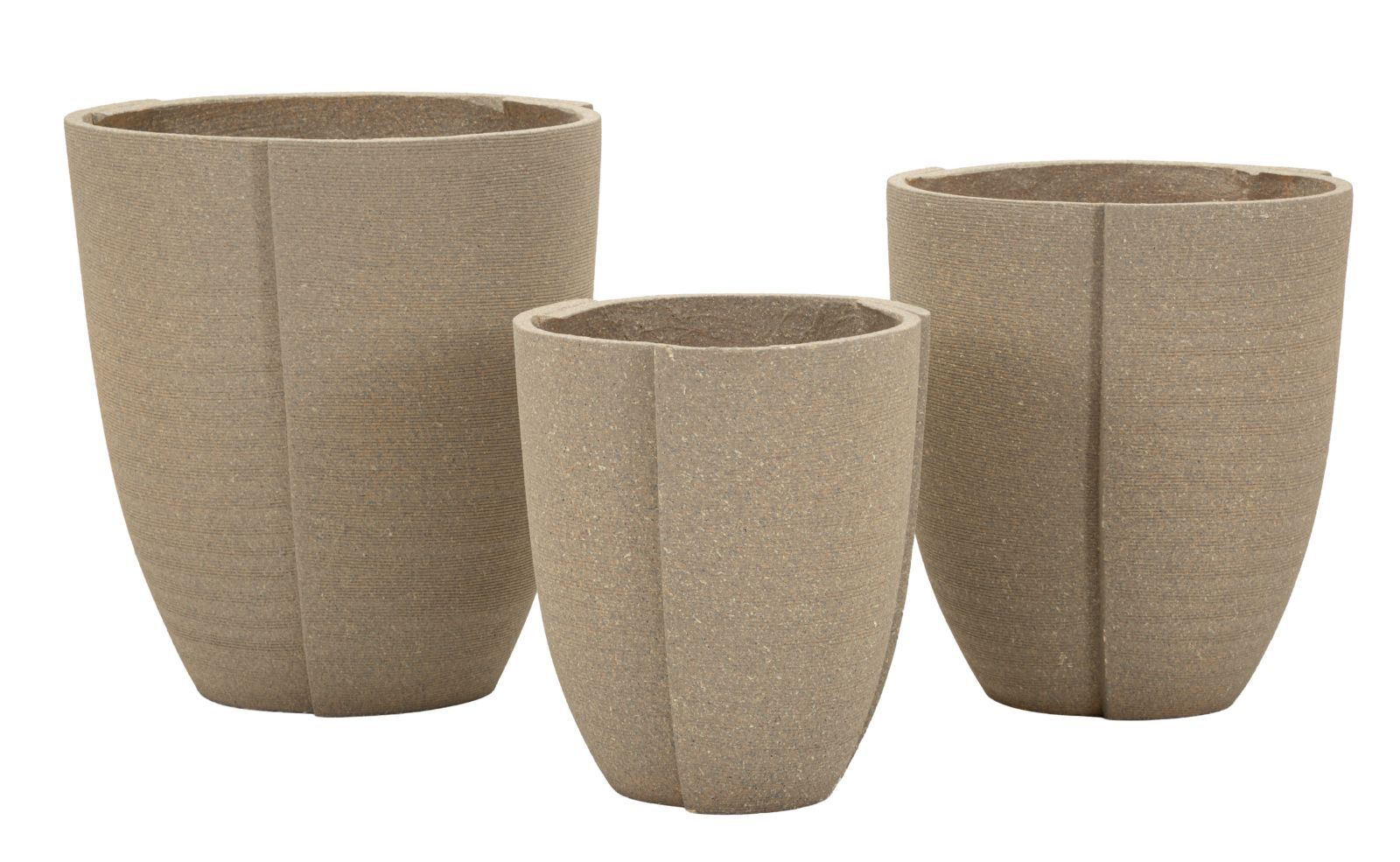 CACHEPOT DA ESTERNO PERU' TRIS CM 43X47-36X41,5-30,5X34,5
(APER. CM27-33-39)