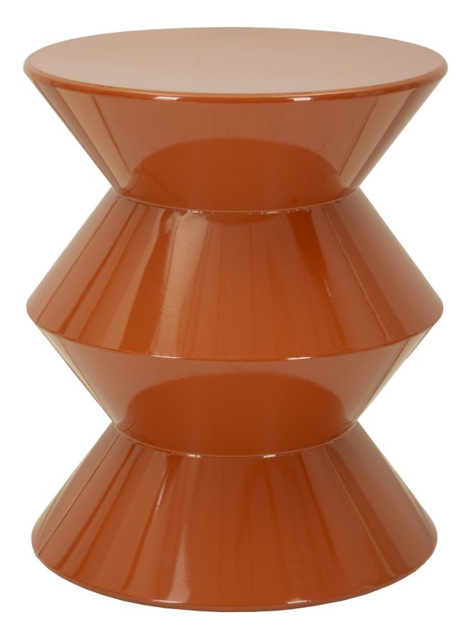 TAVOLINETTO IN METALLO ZAG ORANGE CM 37,5X45