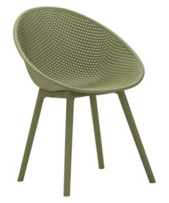 SEDIA IBIZA VERDE SET 2 PZ CM 59X59X83 (ALTEZZA SEDUTA CM 45)
