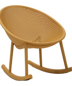 SEDIA A DONDOLO IBIZA SENAPE CM 66X88X80 (ALTEZZA SEDUTA CM 38)