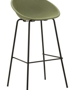 SGABELLO BAR IBIZA VERDE SET 2 PZ CM 50X50X98 (ALTEZZA SEDUTA CM 75)
