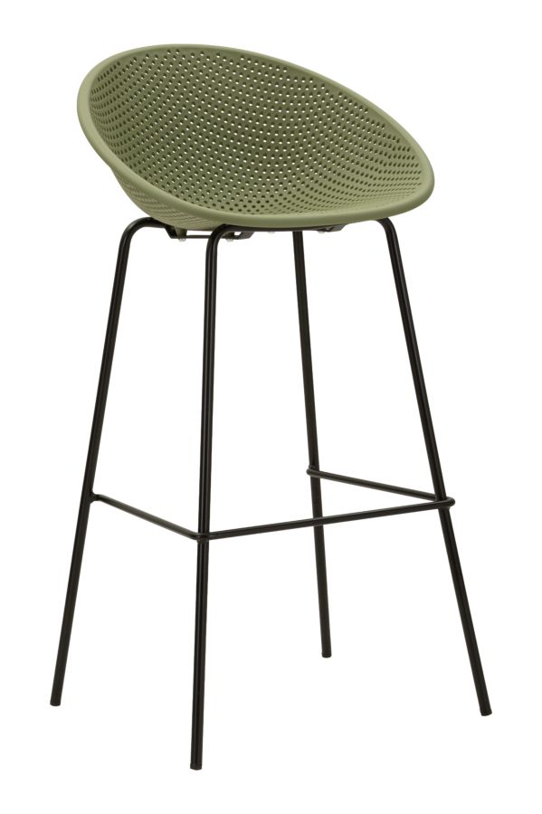 SGABELLO BAR IBIZA VERDE SET 2 PZ CM 50X50X98 (ALTEZZA SEDUTA CM 75)