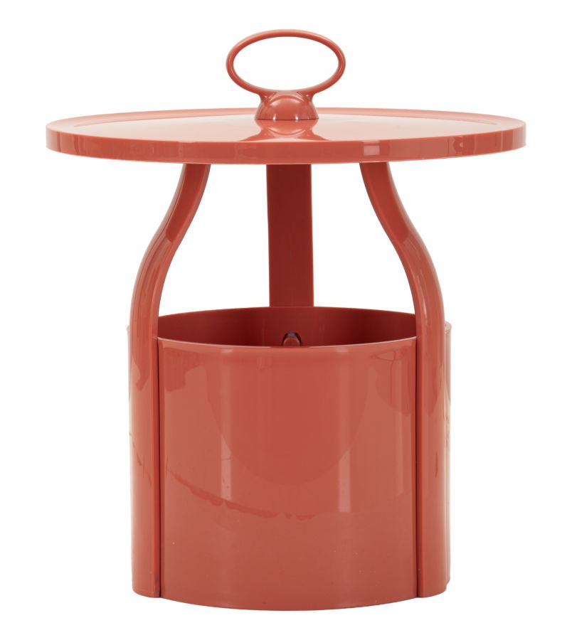 TAVOLINETTO P/GIORNALI IRIS ROSSO CM 44X43