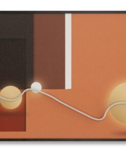STAMPA C/LED SU TELA ABSTRACT CM 150X3,5X50