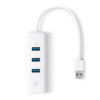 TPLINK ADATTATORE 2IN1 DA USB 3.0 A LAN GIGABIT+HUB USB 3PORTE UE330