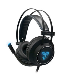 TECHMADE CUFFIE GAMING MULTIMED. CON MICROFONO NERO 3.5MM/USB TM-M06L