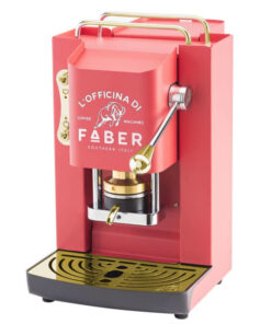 FABER MACCHINA DA CAFFE' A CIALDE PRO DELUXE CHERRY RED