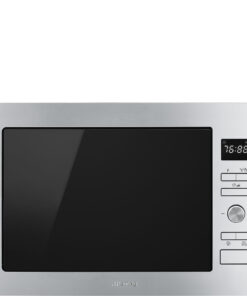 SMEG FORNO MICROONDE INCASSO 26LT 1000W GRILL 60CM INOX SATIN. FMI425X