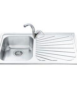 SMEG LAVELLO INOX A UNA VASCA GOCCIOLATOIO A DESTRA SP861D
