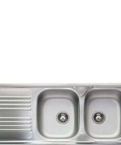 SMEG LAVELLO INOX DUE VASCHE GOCCIOLATOIO A SINISTRA LYP116S