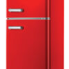 DCG FRIGO DOPPIA PORTA LINEA RETRO' 100LT E ROSSO MF100RCDP